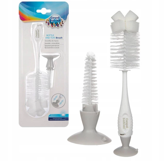 Zestaw Do Czyszczenia Butelek: DZIDZIUŚ Żel + CANPOL Szczotka_3