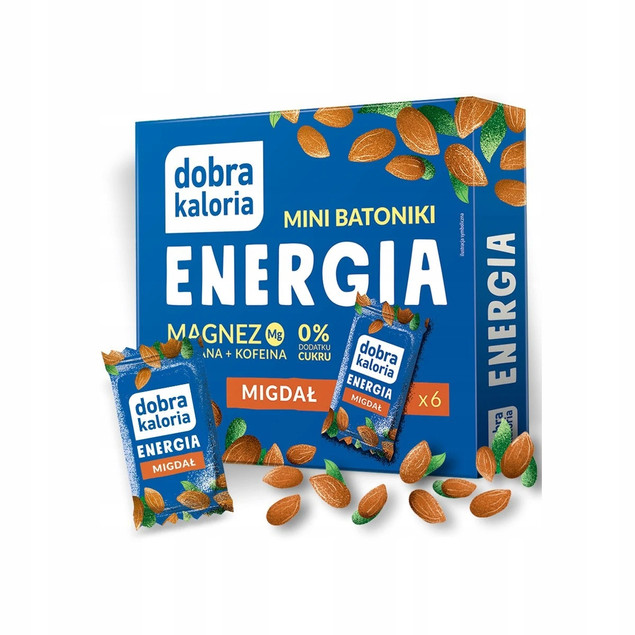 Mini Batoniki ENERGIA Magnez Guarana Kofeina Bez Cukru Dobra Kaloria 102g_2