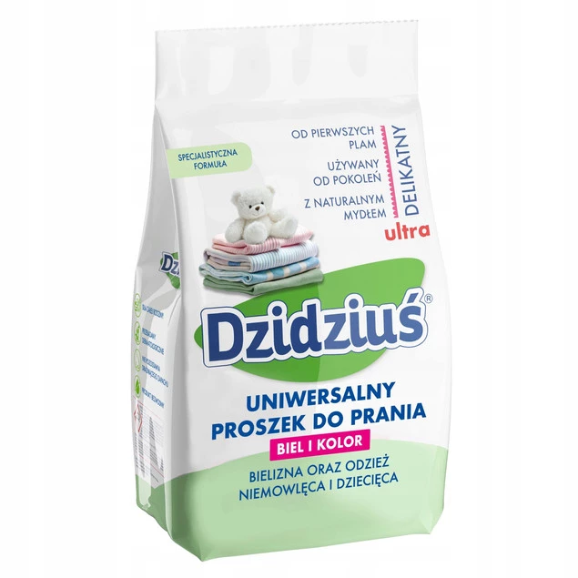 DZIDZIUŚ Proszek Do Prania HIPOALERGICZNY Uniwersalny Dla Dzieci 1,5kg_1