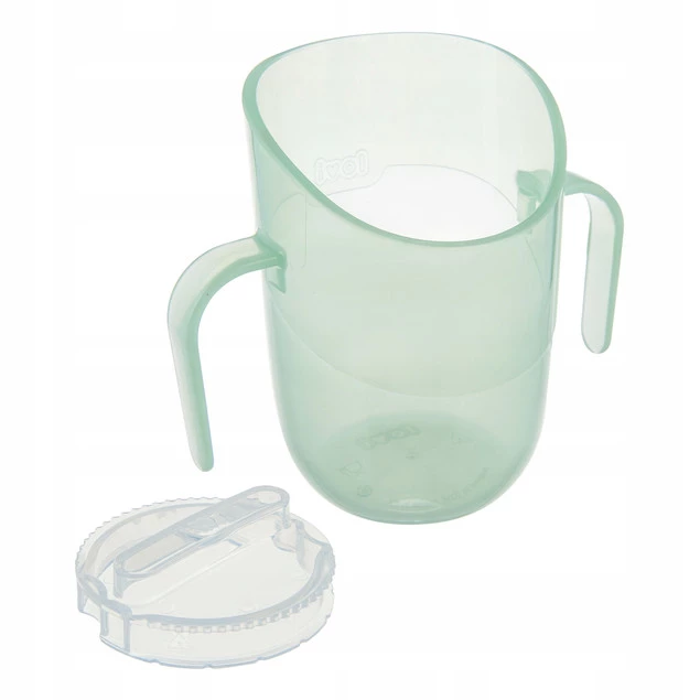 LOVI Kubek TRENINGOWY Genius 150ml z Uchwytami PISTACJOWY 6M+ 35/368_gre_3