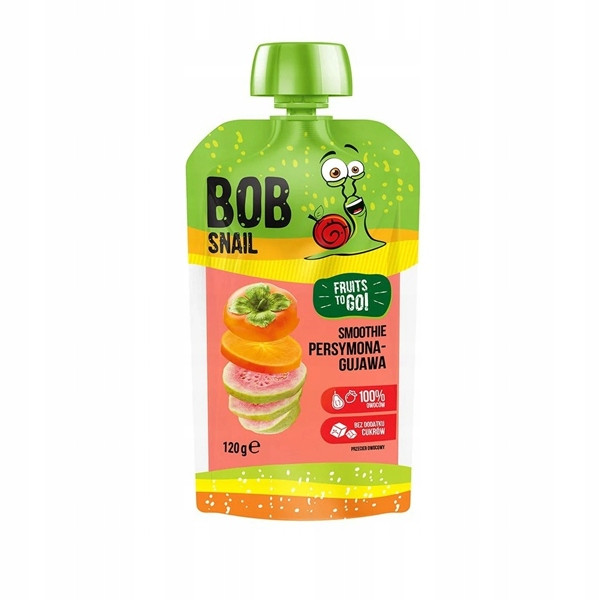Bob Snail MUS OWOCOWY Bez Cukru PRZECIER Smoothie MIX SMAKÓW 120g x14_7
