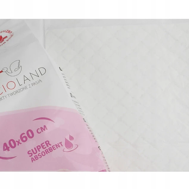 BOCIOLAND Podkłady Higieniczne Jednorazowe 40x60cm Do Przewijania 10szt x3_5