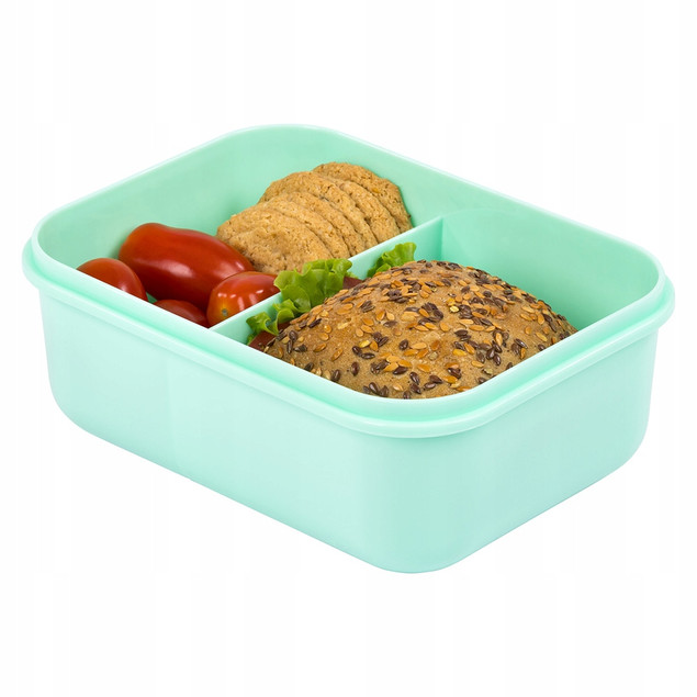ŚNIADANIÓWKA LUNCHBOX pojemnik na kanapki obiad szkoły przegródkami_2