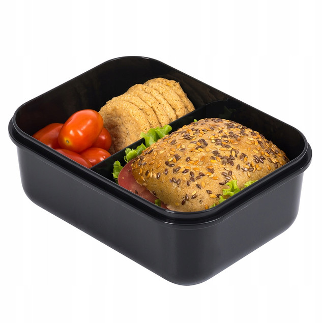 ŚNIADANIÓWKA LUNCHBOX pojemnik na kanapki obiad szkoły przegródkami_2