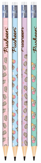 4x Ołówek z gumką Pusheen St. Majewski HB 1 szt._1