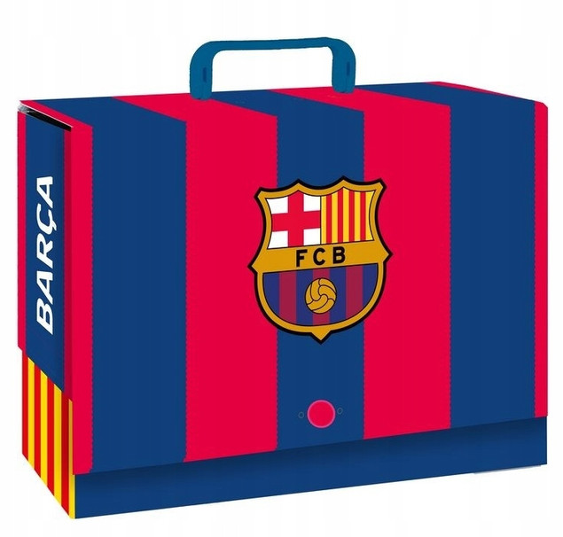 Teczka z Rączką A4 9cm FC BARCELONA BARCA Astra_1