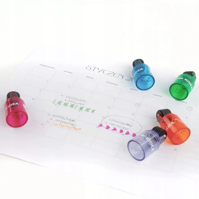 Zestaw PIECZĄTEK Stempelek Roller Kidea_4