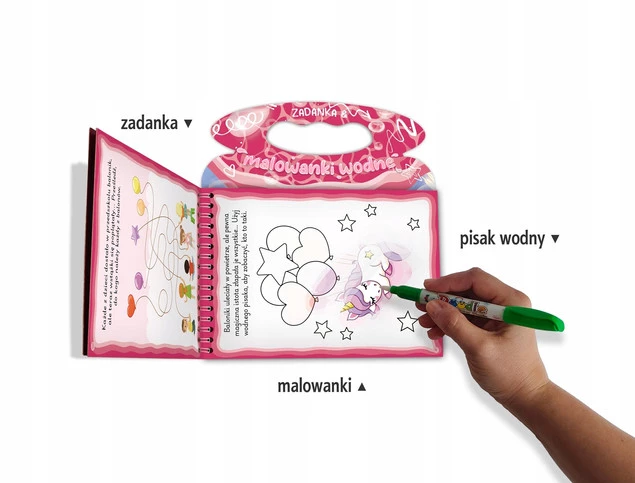 Zadanka i Malowanki Wodne KUCYKI z Pisakiem 3+ Skrzat_2