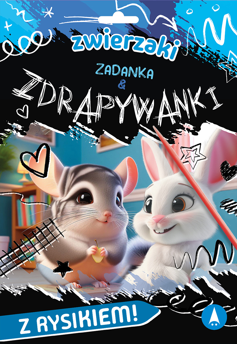 Zadanka i Zdrapywanki ZWIERZAKI z Rysikiem 4+ Skrzat_1