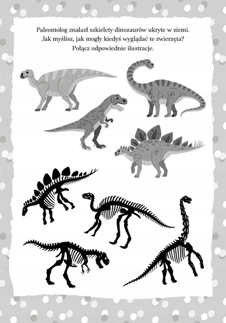 Zadanka i Piaskowanki DINOZAURY z Piaskiem i Rysikiem 5+ Skrzat_3