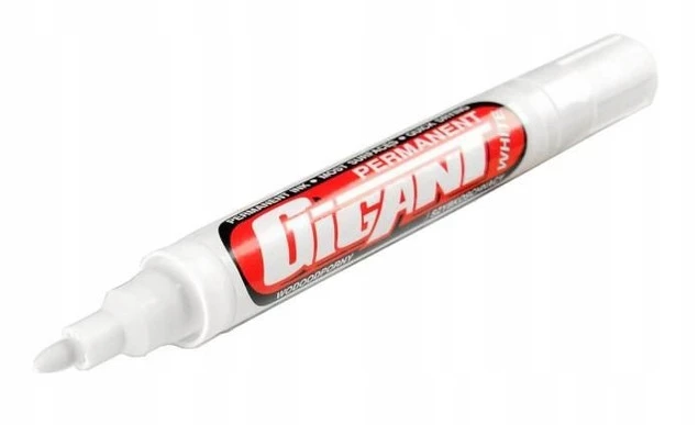 Marker Permanentny Gigant BIAŁY Okrągły Kamet x10_2