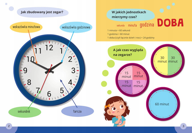 Mądry Uczeń MATEMATYKA Klasa 1-3 CZAS I KALENDARZ Tamara Malska 6+ SBM_2