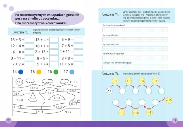 Mądry Uczeń MATEMATYKA Klasa 1-3 DODAWANIE I ODEJMOWANIE T. Malska 6+ SBM_3