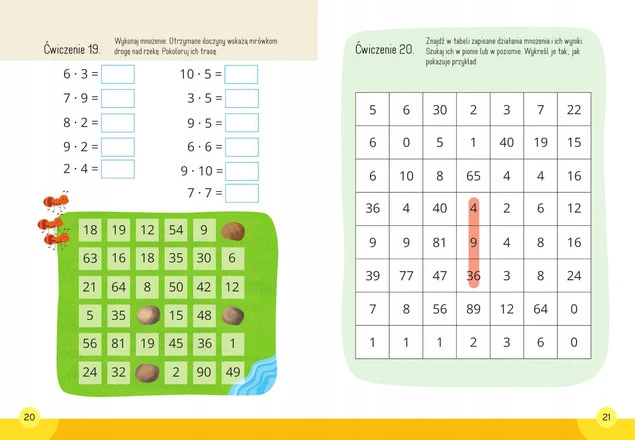 Mądry Uczeń MATEMATYKA Klasa 1-3 MNOŻENIE Tamara Malska 6+ SBM_4