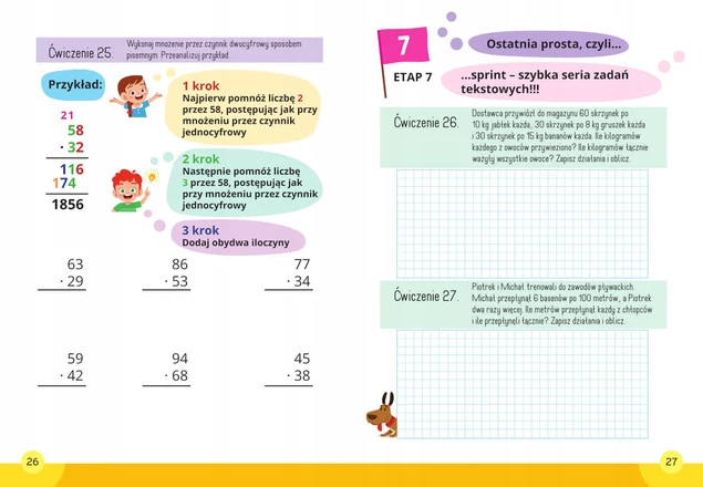 Mądry Uczeń MATEMATYKA Klasa 1-3 MNOŻENIE Tamara Malska 6+ SBM_5