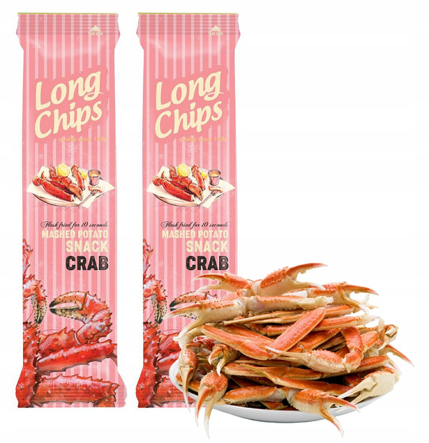 LONG CHIPS Chipsy Ziemniaczane o Smaku KRABA 75g x2_1