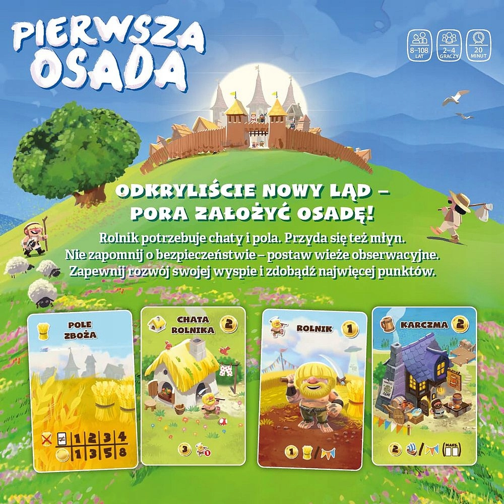 PIERWSZA OSADA Gra Karciana Strategiczna 8+ Nasza Księgarnia_2