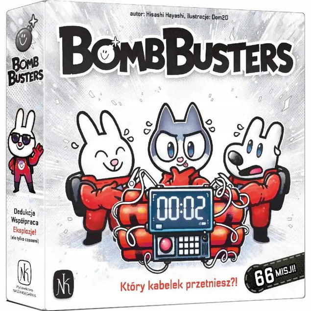 BOMB BUSTERS Gra Planszowa Współpraca Dedukcja Hayashi 10+ Nasza Księgarnia_1