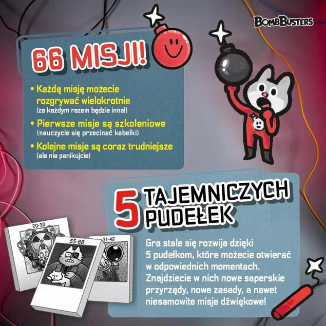 BOMB BUSTERS Gra Planszowa Współpraca Dedukcja Hayashi 10+ Nasza Księgarnia_4