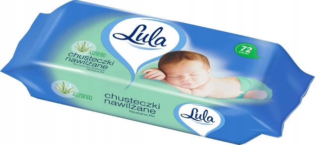 LULA Chusteczki Nawilżane z ALOESEM 4 x 72 szt._3