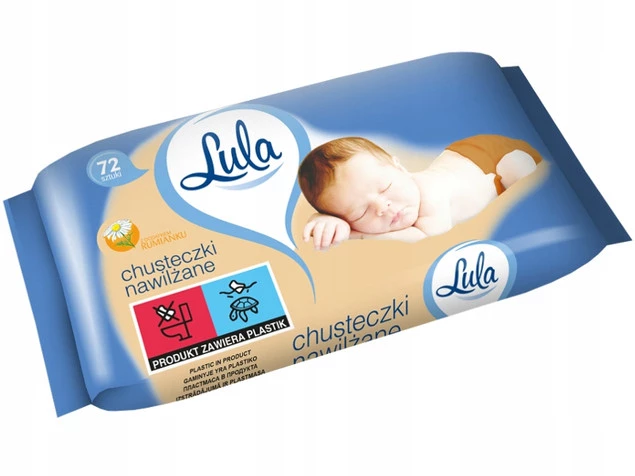 LULA Chusteczki Nawilżane z RUMIANKIEM 4 x 72 szt._2