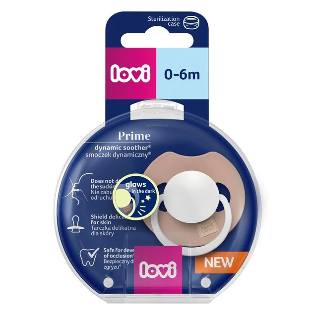LOVI Smoczek Silikonowy DYNAMICZNY Prime Blush Glow Prime 0-6M+ 34/436_9