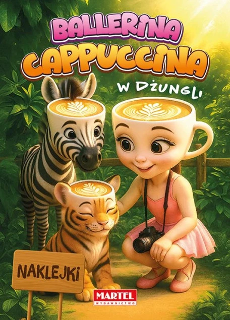 Kolorowanka z Naklejkami BALLERINA CAPPUCCINA w Dżungli Martel_1