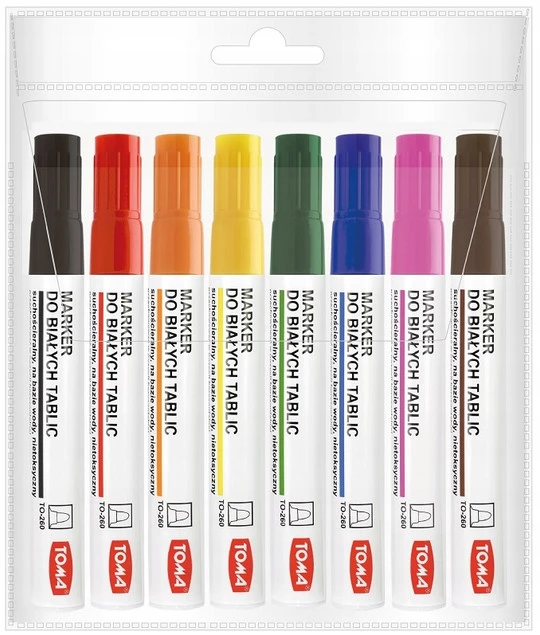 Marker suchościeralny wielokolorowy Toma 8 szt._2