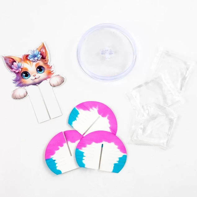 Magiczny Krystaliczny KOTEK Zestaw Kreatywny Eksperyment Kidea_2