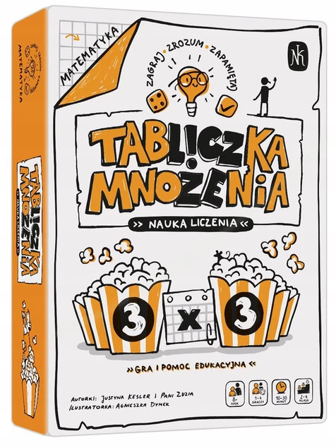 TABLICZKA MNOŻENIA Nauka Liczenia Gra Planszowa 8+ Nasza Księgarnia_7