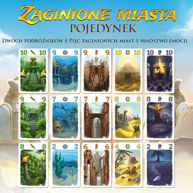 ZAGINIONE MIASTA Gra Planszowa Towarzyska Strategiczna 8+ Nasza Księgarnia_2