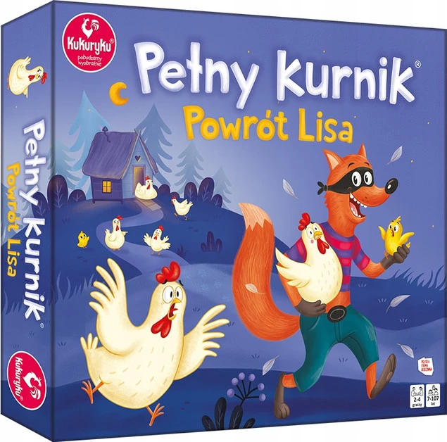 PEŁNY KURNIK POWRÓT LISA Kultowa Gra Planszowa Rodzinna Kukuryku +7_3