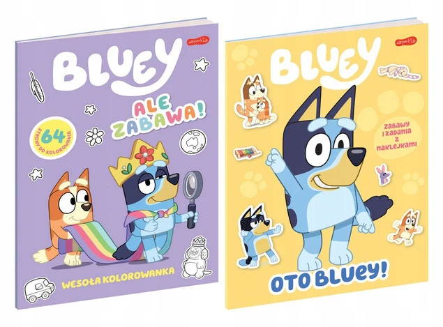 Oto Bluey! Zabawy i Zadania z Naklejkami+ Ale Zabawa Wesoła Kolorowanka_1