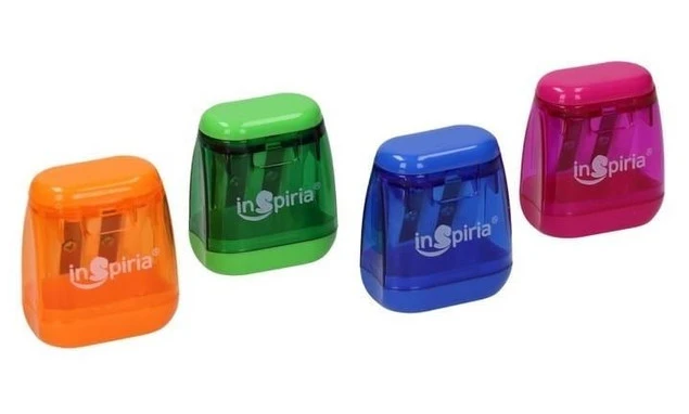 INSPIRIA TEMPERÓWKA STRUGACZKA PODWÓJNA SZKOLNA BIUROWA Z POJEMNIKIEM MOCNA_1