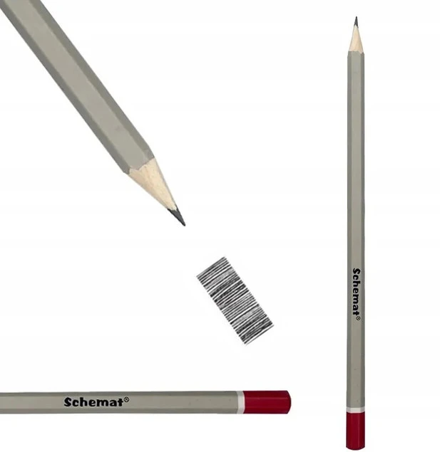 OŁÓWEK TECHNICZNY 4B Schemat Do Rysunku TRADYCYJNY SZKOLNY BIUROWY_1