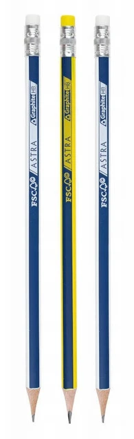 Ołówek Grafitowy HB z Gumką MIX Astra x3_1