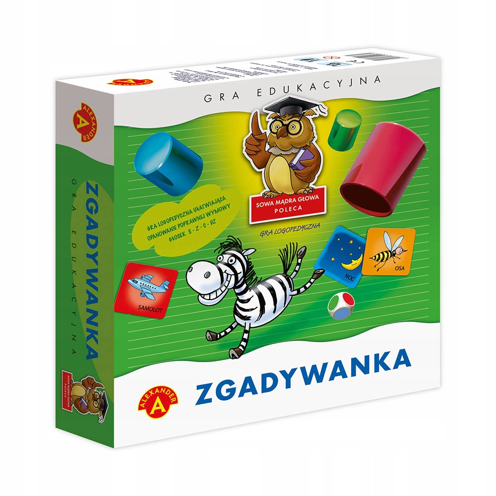 Zgadywanka Nauka Wymowy Głoski Syczące Sowa Mądra Głowa 4+ Alexander 0372_2