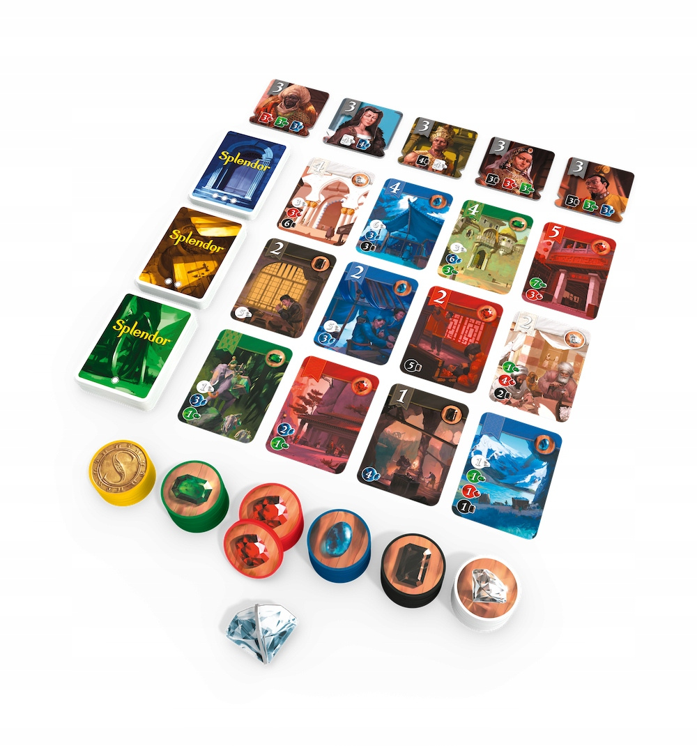 SPLENDOR Gra o Handlu Klejnotami Strategiczna Towarzyska 10+ Rebel_4