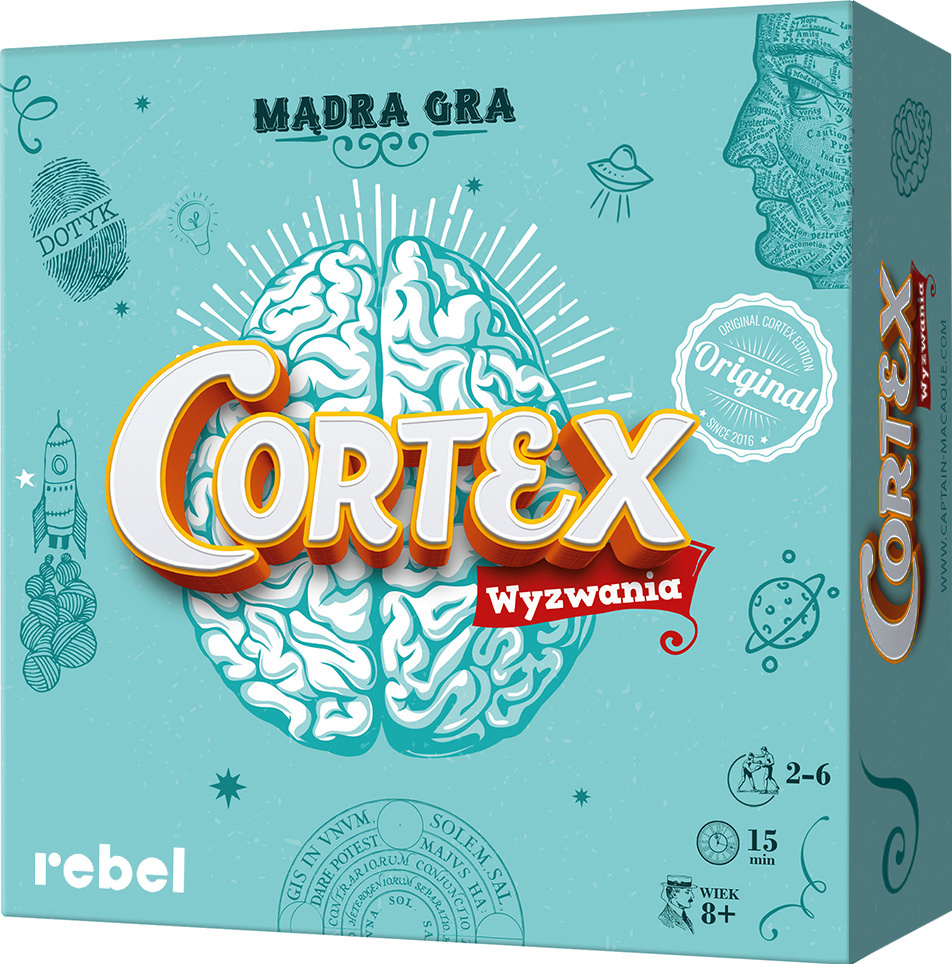 CORTEX Gra Planszowa Rozbudzająca Twoje Zmysły 2-6 Osób 8+ Rebel_14