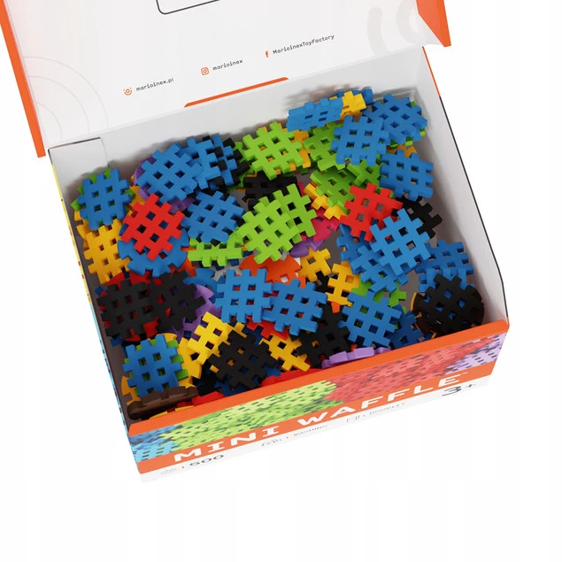 Marioinex Klocki Wafle Mini, 500 Sztuk Kreatywne 2+_9