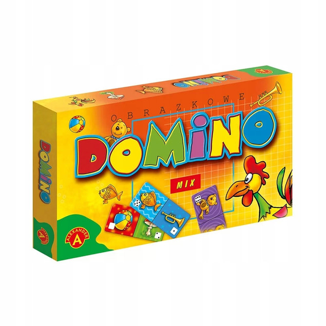 DOMINO OBRAZKOWE Mix Gra Logiczna 5+ Alexander 0202_2