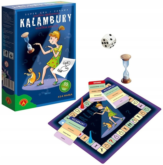 Kalambury Mini Gra Towarzyska Dla Dzieci i Dorosłych 8+ Alexander 0599_1