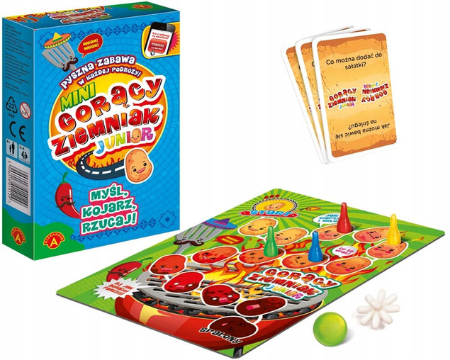 Gorący Ziemniak Junior Mini Rodzinna Gra Losowa Planszowa 4+ Alexander 1412_1