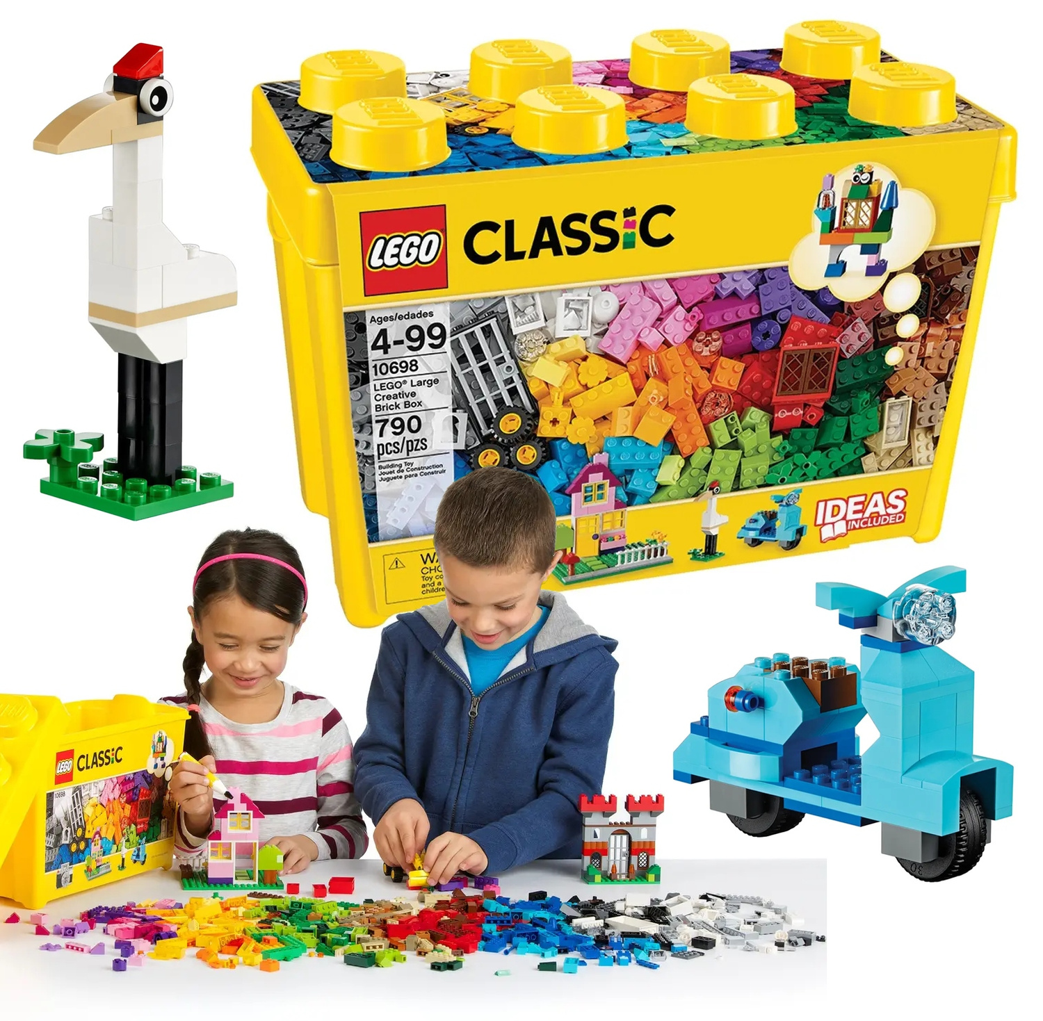 LEGO Classic Kreatywne Klocki Duże Pudełko 790 el. 4+ 10698_1