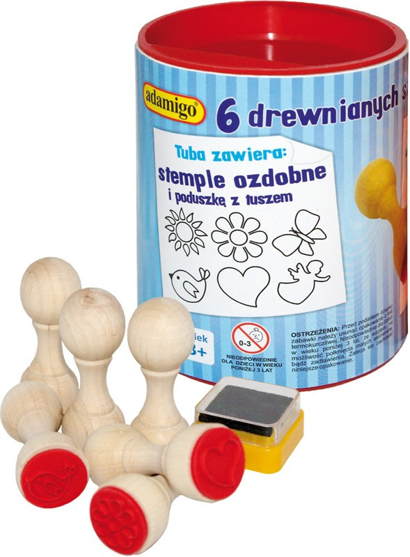 Pieczątki Ozdobne Stemple Kształty Wzorki 3+ Adamigo_2