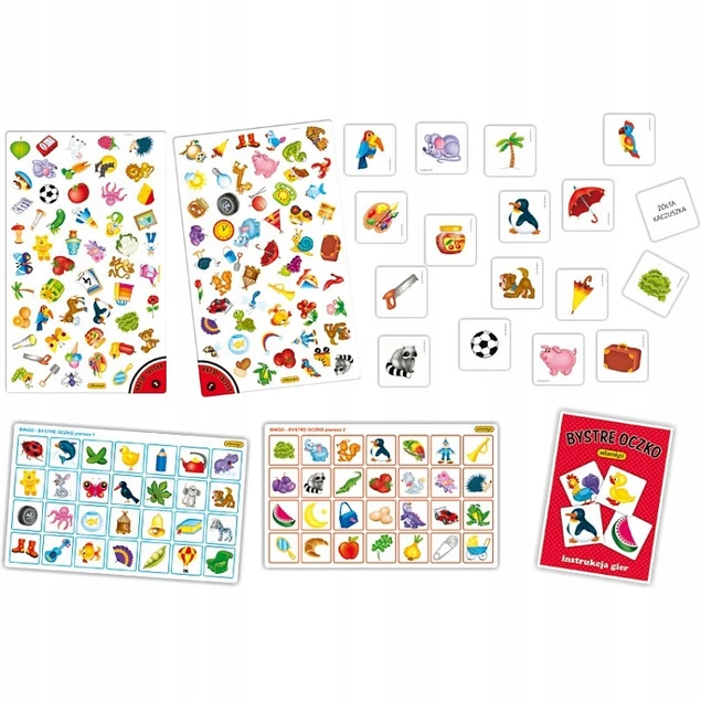 Gra Edukacyjna Dla Dzieci Bystre Oczko 8 Gier 3+ Adamigo_4