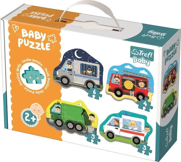 Moje Pierwsze Puzzle Pojazdy Zawody Baby 2+ Trefl 36071_2