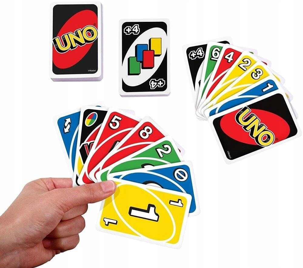 UNO Gra Towarzyska Karciana Rodzinna 2-10 Graczy 7+ Mattel_3