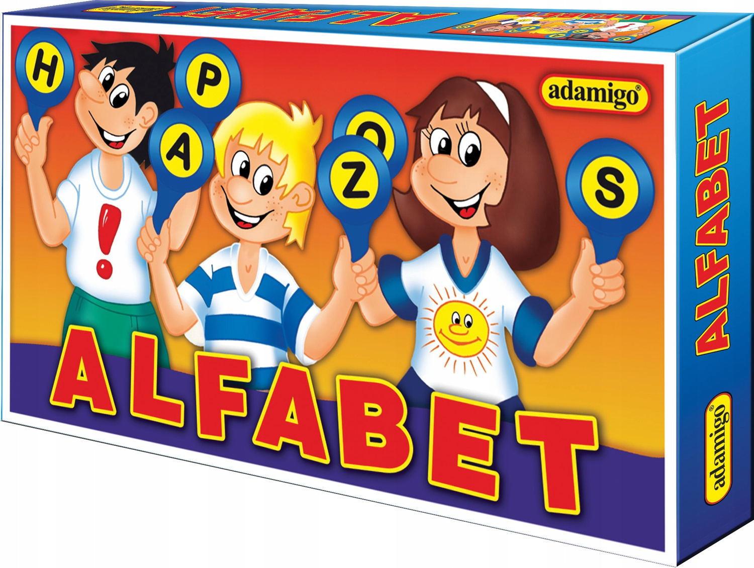 Gra Edukacyjna Alfabet Nauka Literek Układanka 5+ Adamigo 3013_4