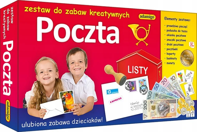 MAŁA POCZTA Zestaw Do Zabaw Kreatywnych 4+ Adamigo_1